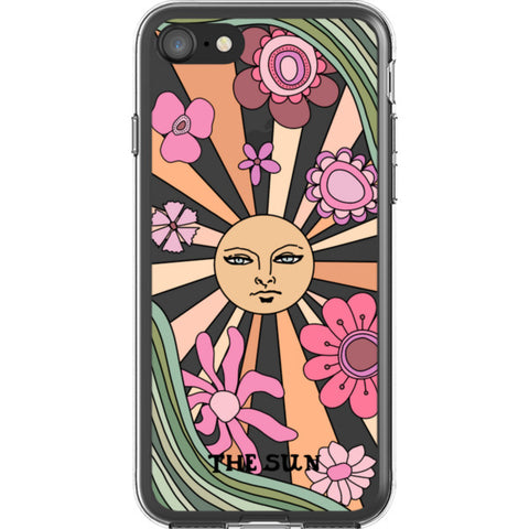 Aesthetic Retro Tarot Card Clear Phone Case