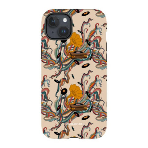 Art Nouveau Vinyl Record Player Tough Phone Case