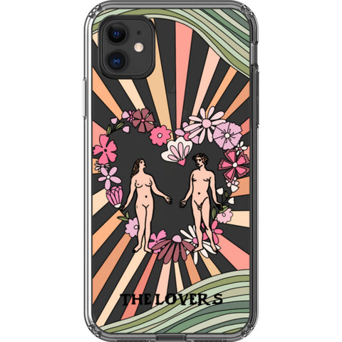Aesthetic Retro Tarot Card Clear Phone Case
