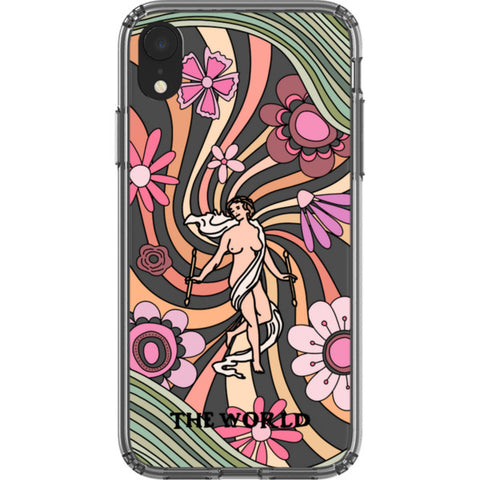 Aesthetic Retro Tarot Card Clear Phone Case