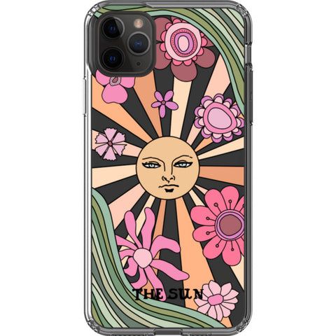 Aesthetic Retro Tarot Card Clear Phone Case