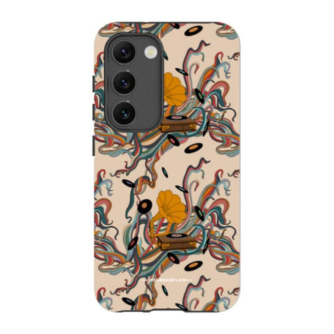 Art Nouveau Vinyl Record Player Tough Phone Case
