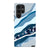 Baby Blue Abstract Layers Tough Phone Case Galaxy S22 Ultra Satin [Semi-Matte] exclusively offered by The Urban Flair