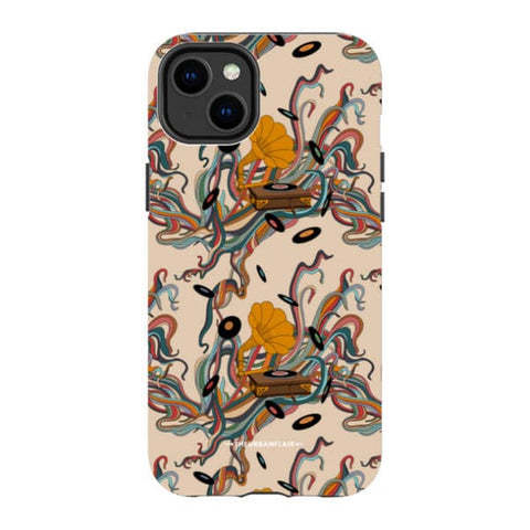 Art Nouveau Vinyl Record Player Tough Phone Case