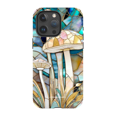 Mushroom Stained Glass Illusion Tough Phone Case