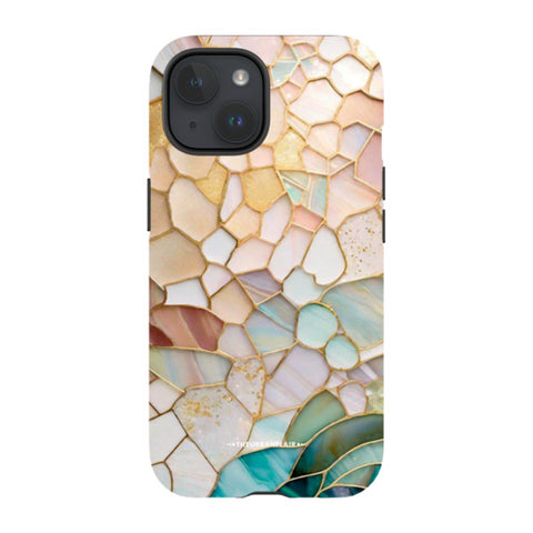 Pastel Stained Glass Illusion Tough Phone Case