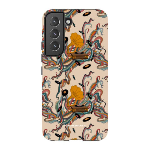 Art Nouveau Vinyl Record Player Tough Phone Case