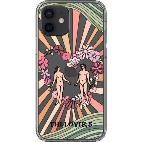 Aesthetic Retro Tarot Card Clear Phone Case