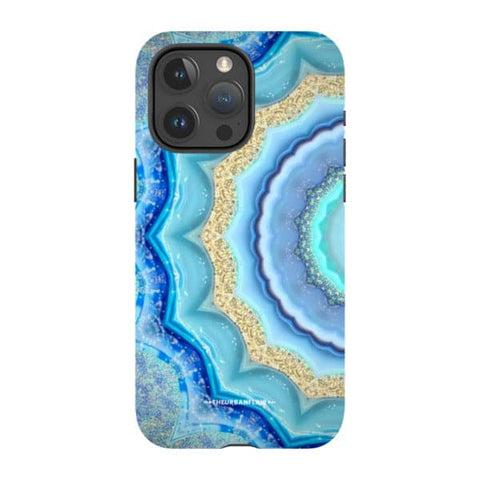 Blue Boho Tie Dye Tough Phone Case