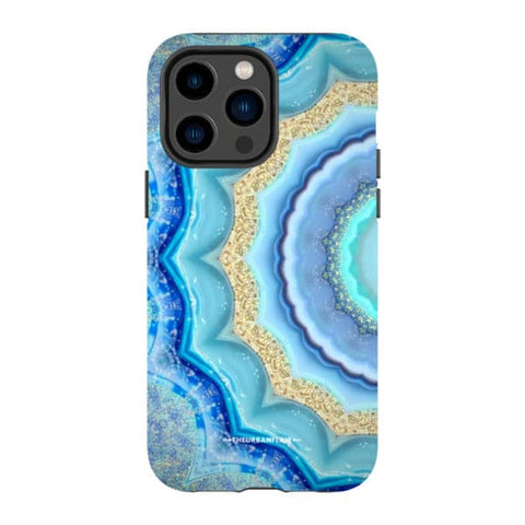 Blue Boho Tie Dye Tough Phone Case