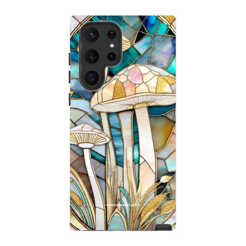 Mushroom Stained Glass Illusion Tough Phone Case