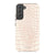 Pale Pink Snakeskin Print Tough Phone Case Galaxy S22 Plus Gloss [High Sheen] exclusively offered by The Urban Flair