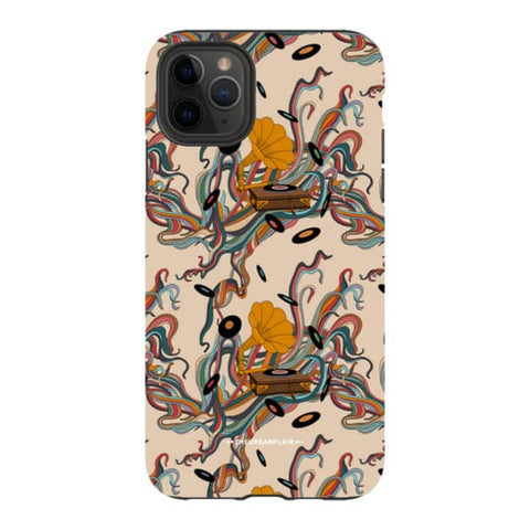 Art Nouveau Vinyl Record Player Tough Phone Case