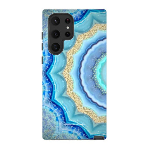Blue Boho Tie Dye Tough Phone Case