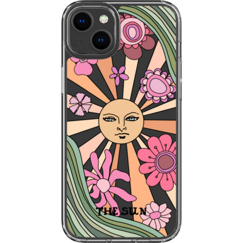 Aesthetic Retro Tarot Card Clear Phone Case