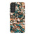 Teal Cream Tortoise Shell Print Tough Phone Case Galaxy S21 FE Satin [Semi-Matte] exclusively offered by The Urban Flair