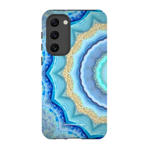 Blue Boho Tie Dye Tough Phone Case