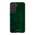 Green Snakeskin Print Tough Phone Case Galaxy S21 FE Satin [Semi-Matte] exclusively offered by The Urban Flair