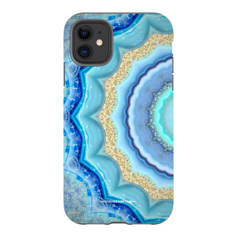 Blue Boho Tie Dye Tough Phone Case