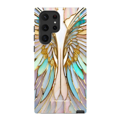 Angel Wings Stained Glass Illusion Tough Phone Case