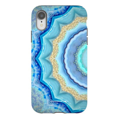 Blue Boho Tie Dye Tough Phone Case