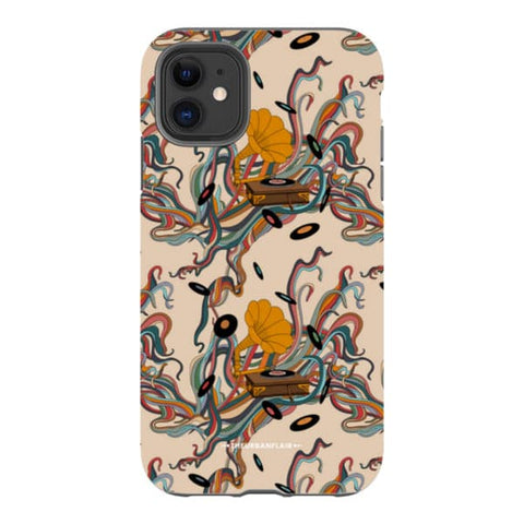 Art Nouveau Vinyl Record Player Tough Phone Case