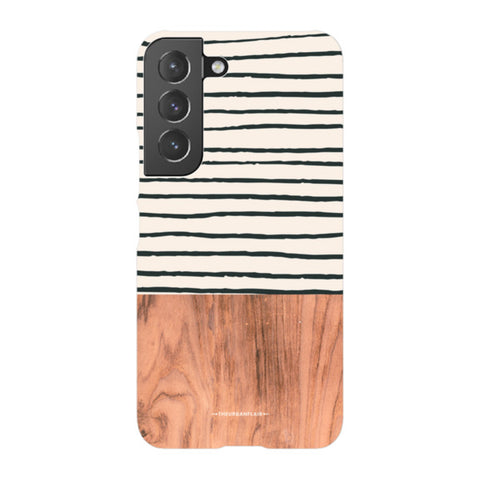 Striped Wood Print Tough Phone Case Galaxy S22 Satin [Semi-Matte] exclusively offered by The Urban Flair