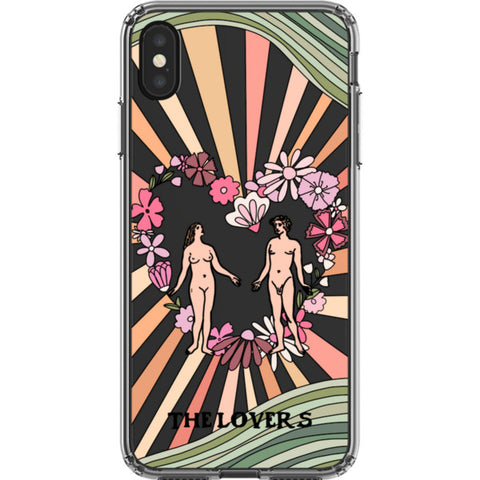 Aesthetic Retro Tarot Card Clear Phone Case