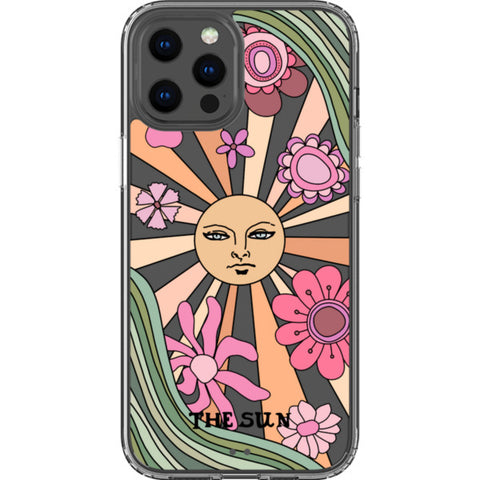 Aesthetic Retro Tarot Card Clear Phone Case