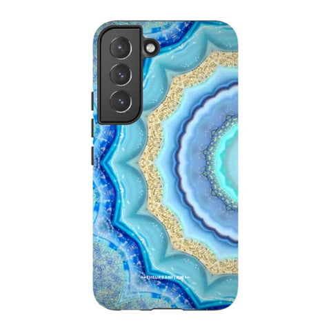 Blue Boho Tie Dye Tough Phone Case