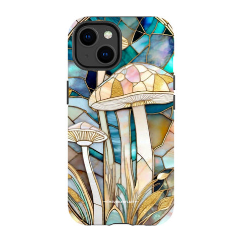 Mushroom Stained Glass Illusion Tough Phone Case