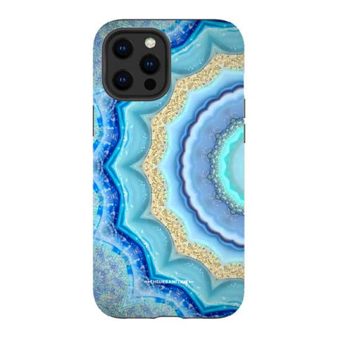 Blue Boho Tie Dye Tough Phone Case
