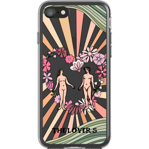 Aesthetic Retro Tarot Card Clear Phone Case