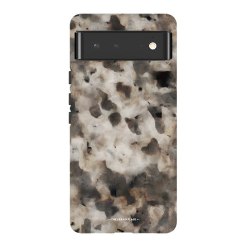 Cool Brown Tortoise Shell Print Tough Phone Case Pixel 6 Gloss [High Sheen] exclusively offered by The Urban Flair