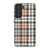 Classic Beige Plaid Tough Phone Case Galaxy S21 FE Satin [Semi-Matte] exclusively offered by The Urban Flair