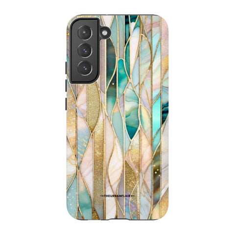 Abstract Stained Glass Illusion Print Tough Phone Case