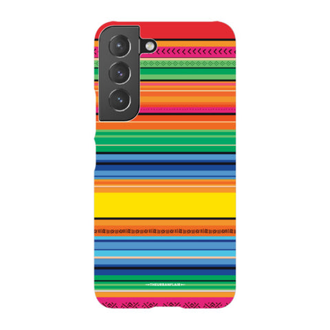 Rainbow Serape Tough Phone Case Galaxy S22 Satin [Semi-Matte] exclusively offered by The Urban Flair