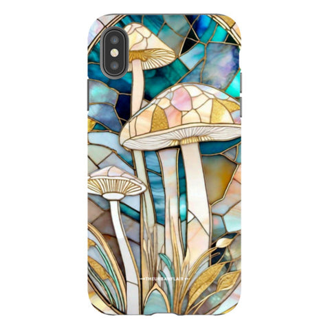 Mushroom Stained Glass Illusion Tough Phone Case