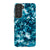 Blue Tortoise Shell Print Tough Phone Case Galaxy S21 FE Satin [Semi-Matte] exclusively offered by The Urban Flair