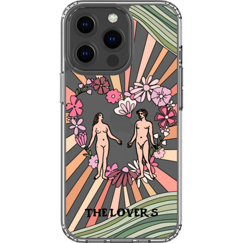 Aesthetic Retro Tarot Card Clear Phone Case