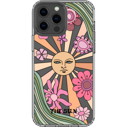 Aesthetic Retro Tarot Card Clear Phone Case
