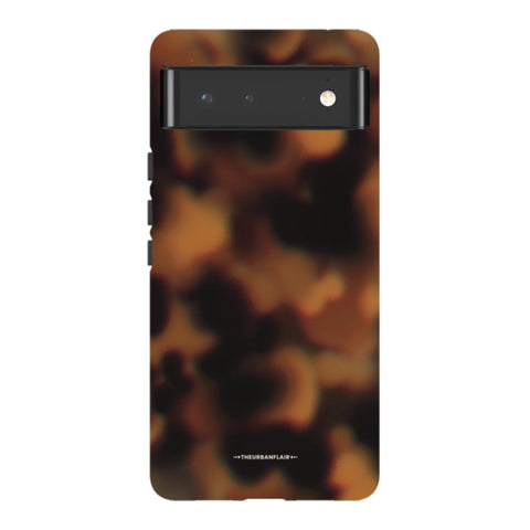 Classic Tortoise Shell Print Tough Phone Case Pixel 6 Satin [Semi-Matte] exclusively offered by The Urban Flair
