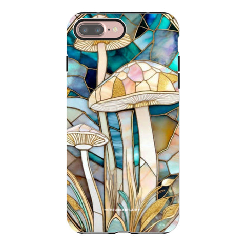 Mushroom Stained Glass Illusion Tough Phone Case