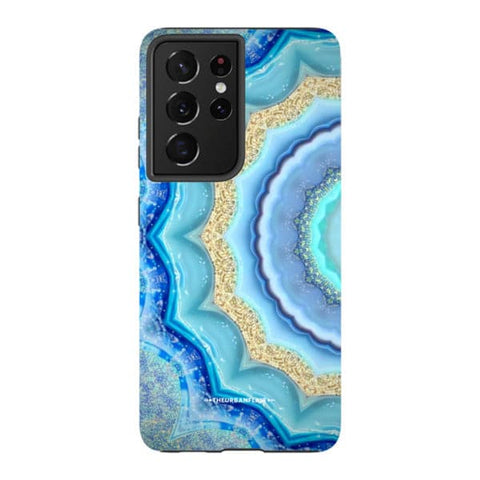 Blue Boho Tie Dye Tough Phone Case