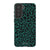 Emerald Leopard Print Tough Phone Case Galaxy S21 FE Satin [Semi-Matte] exclusively offered by The Urban Flair