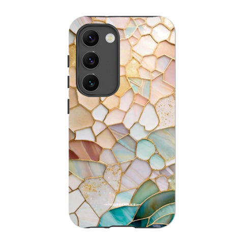 Pastel Stained Glass Illusion Tough Phone Case