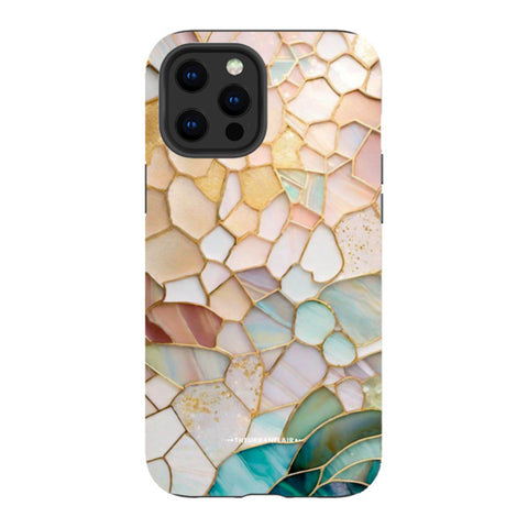 Pastel Stained Glass Illusion Tough Phone Case