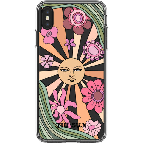 Aesthetic Retro Tarot Card Clear Phone Case