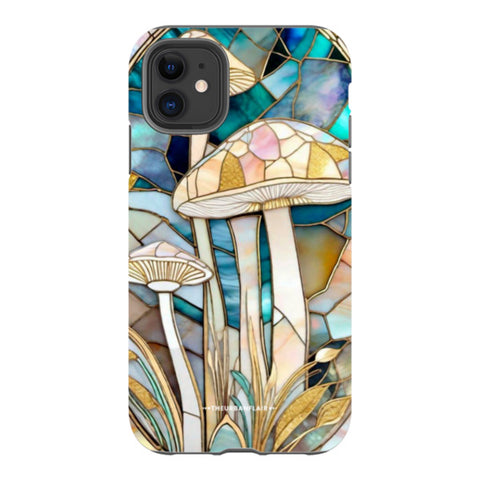 Mushroom Stained Glass Illusion Tough Phone Case