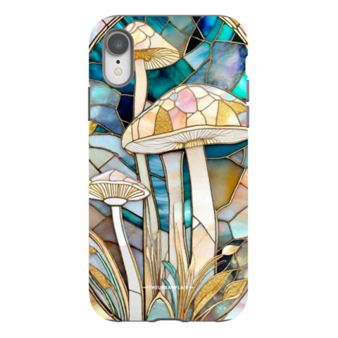 Mushroom Stained Glass Illusion Tough Phone Case
